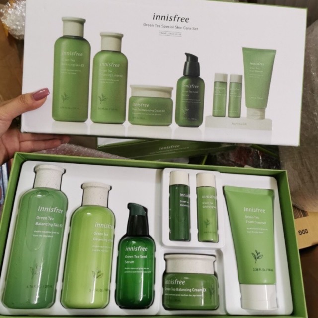 BỘ DƯỠNG TRÀ XANH 7 MÓN INNISFREE GREEN TEA BALANCING SPECIAL