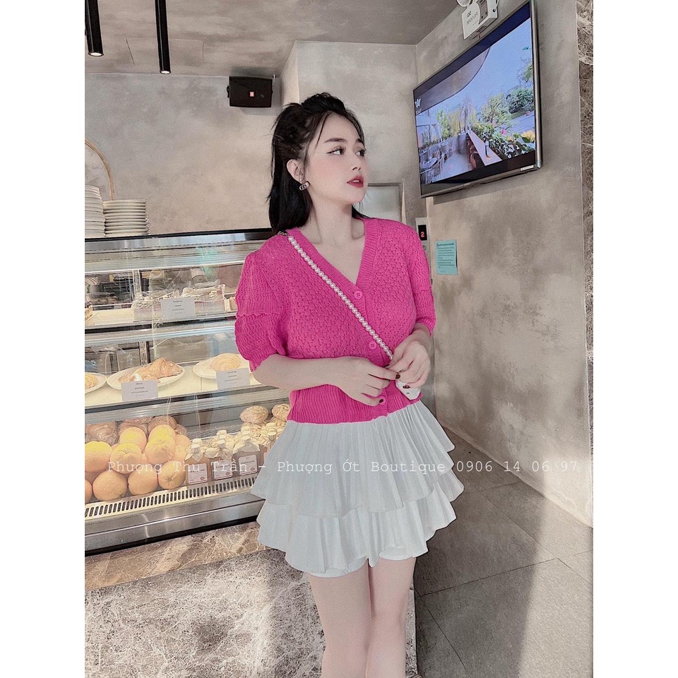 Áo len cánh tiên, len mongtoghi cho nữ