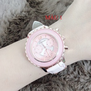 Đồng hồ Nữ Swarovski S140 dây mành, viền cách điệu siêu yêu