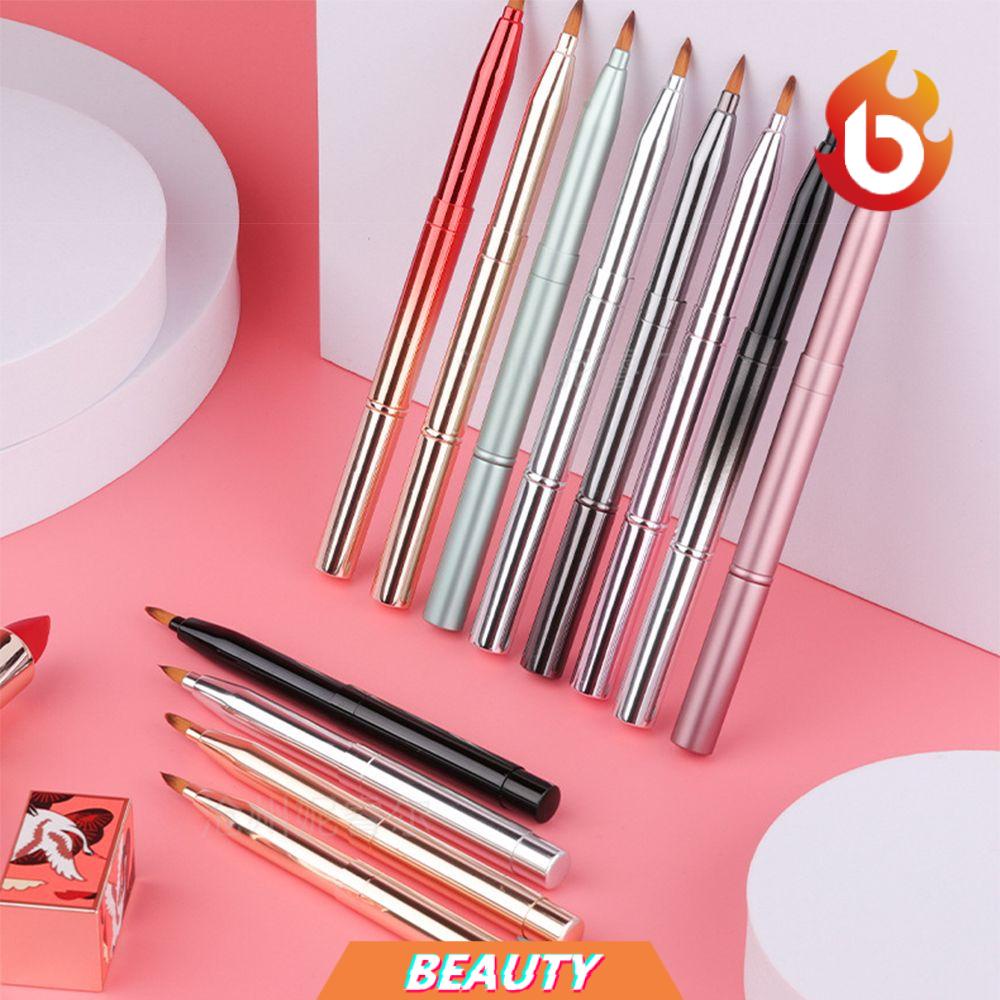 [Hàng mới về] Cọ tô son môi hai đầu chống bụi thiết kế nhỏ gọn thời trang tiện lợi cho nữ