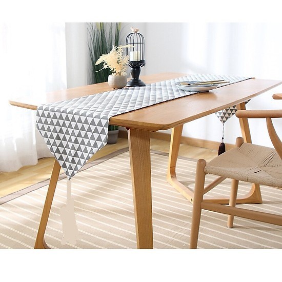 Tấm trải bàn NHỌN, tấm trải đàn piano- Table runner - vải gai họa tiết hiện đại nhiều kích cỡ