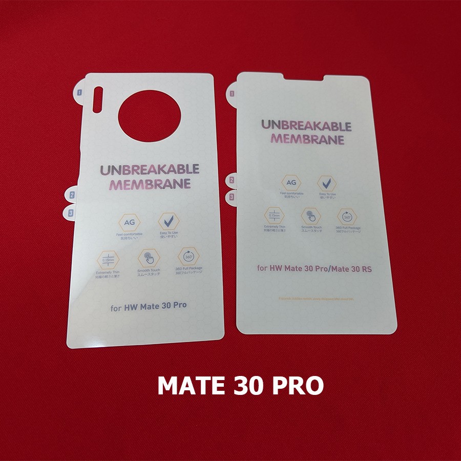 Miếng dán PPF nhám Huawei Mate 30 Pro chống trầy xước 2 mặt