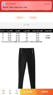 Quần tregging zara xuất dư