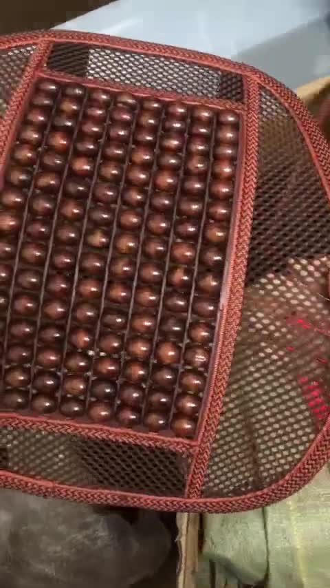 Tựa Lưng Ghế Văn Phòng Đan Hạt Gỗ, Tựa Lưng Ô Tô Cao Cấp