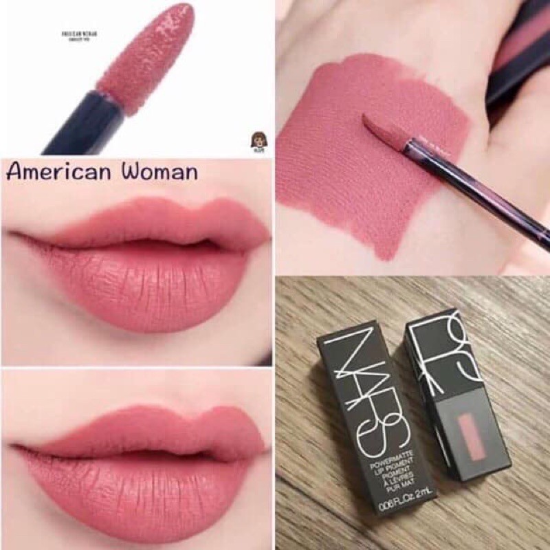 Son Kem Lì NARS POWERMATTE LIP PIGMENT 2ml màu 2794 AMERICAN WOMAN - Hồng Đất Chuẩn