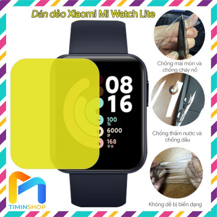 [2 miếng] Dán đồng hồ Xiaomi Mi Watch Lite/ Mi Watch 2 Lite - Dán dẻo, full màn