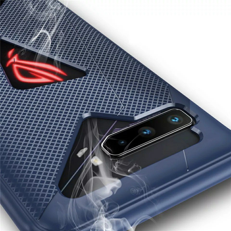 Ốp lưng Asus Rog Phone 2 / Phone 3 / Phone 5 / 5 Pro chống sốc thời trang tản nhiệt Gaming vân carbon siêu bền