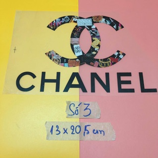 Sticker ủi,hình ủi, patch ủi logo Chanel