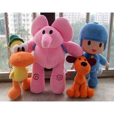 Set 6 Búp Bê Nhồi Bông Pocoyo Elly Pato Loula Mềm Mại