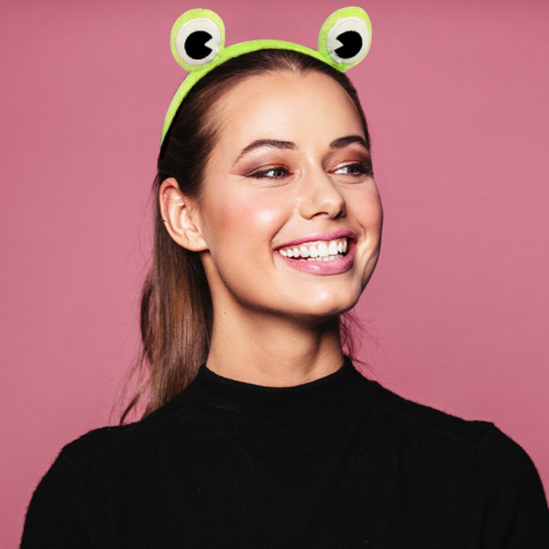 Băng đô/ Cài tóc hình chú ếch phong cách Hàn Quốc xinh xắn cho nữ