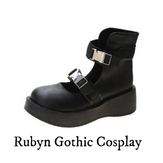 [CÓ SẴN]  Giày Boot Chiến Binh Gothic độc lạ, cá tính  ( NHÁM VÀ BÓNG ) Ảnh thật ở cuối mã 8090