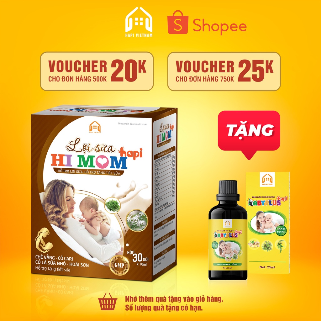 Lợi sữa Hi Mom - Sữa nhiều hơn, thơm hơn, đặc hơn, mát hơn