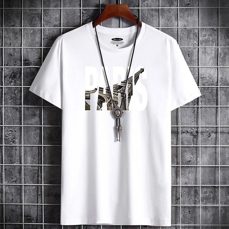 Áo thun nam mã TT31 💖FREESHIP💖 Áo tay lỡ nam họa tiết Paris ngắn tay thể thao đẹp mùa hè tập gym vải cotton | BigBuy360 - bigbuy360.vn