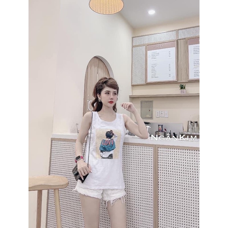 BÁN SỈ ÁO BA LỖ CHỮ LOVE 5M CHO NỮ | BigBuy360 - bigbuy360.vn