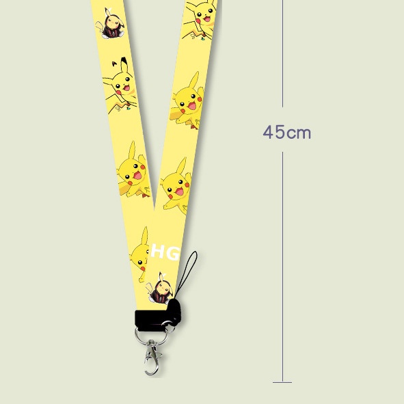 Dây đeo thẻ Pikachu Pokemon đáng yêu bảng tên bao thẻ nhân viên dành cho bé học sinh sinh viên nhân viên văn phòng