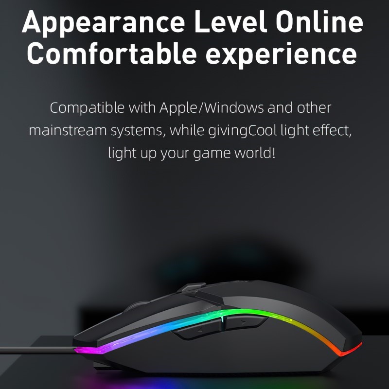 Chuột LED Gaming siêu nhẹ MORZZOR S700 chống ồn cho máy tính