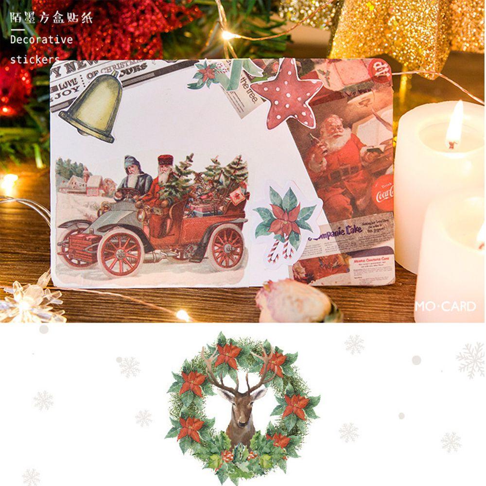 Set 45 Miếng Dán Trang Trí Chúc Mừng Giáng Sinh Năm Mới