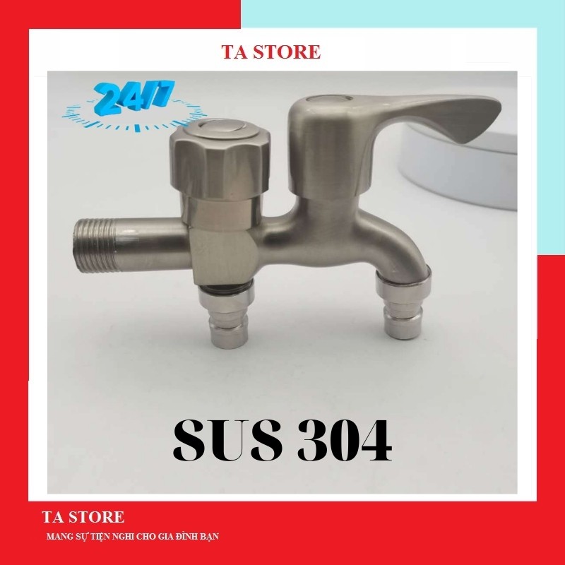 Vòi nước, vòi hồ tay gạt Inox SUS304 TATAMO thiết bị nhà tắm TA STORE ST15
