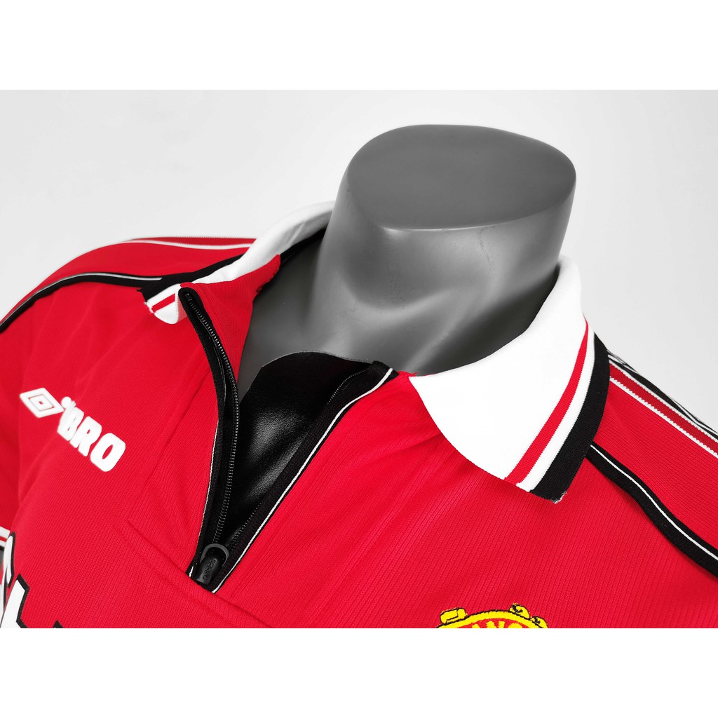 Áo Thun Đá Banh Màu Đỏ Số 98-99 MU Phong Cách Retro