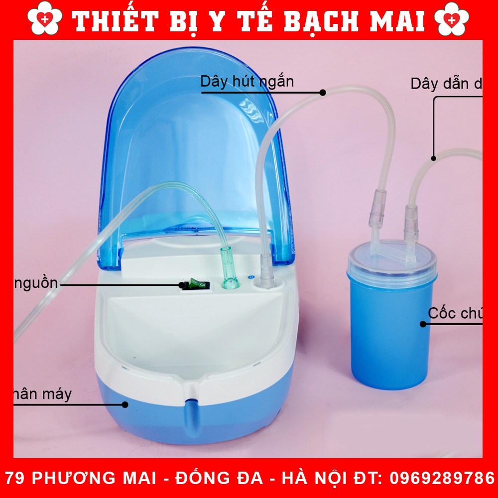 Máy Xông Hút Mũi Hi Baby 2 Chức Năng [Xông Mũi Họng + Hút Dịch Mũi]