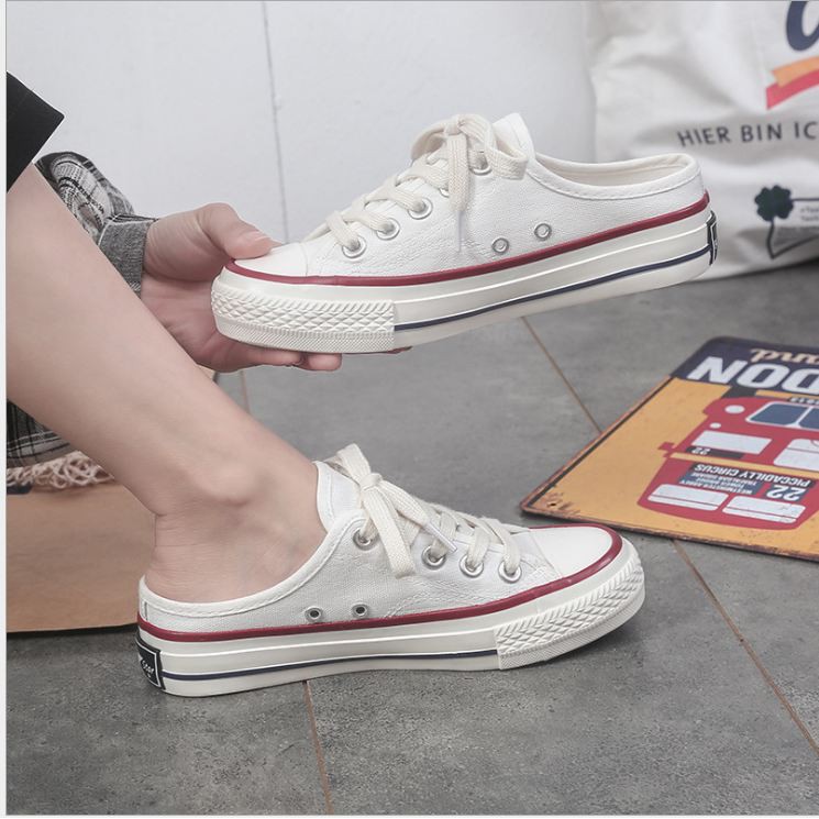 Giày sục mules nữ vàng,