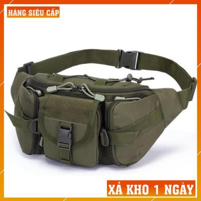 Túi Đeo Hông Nam - Túi Đeo Bao Tử Đeo Chéo Đeo Bụng Lính Mỹ Rằn Ri