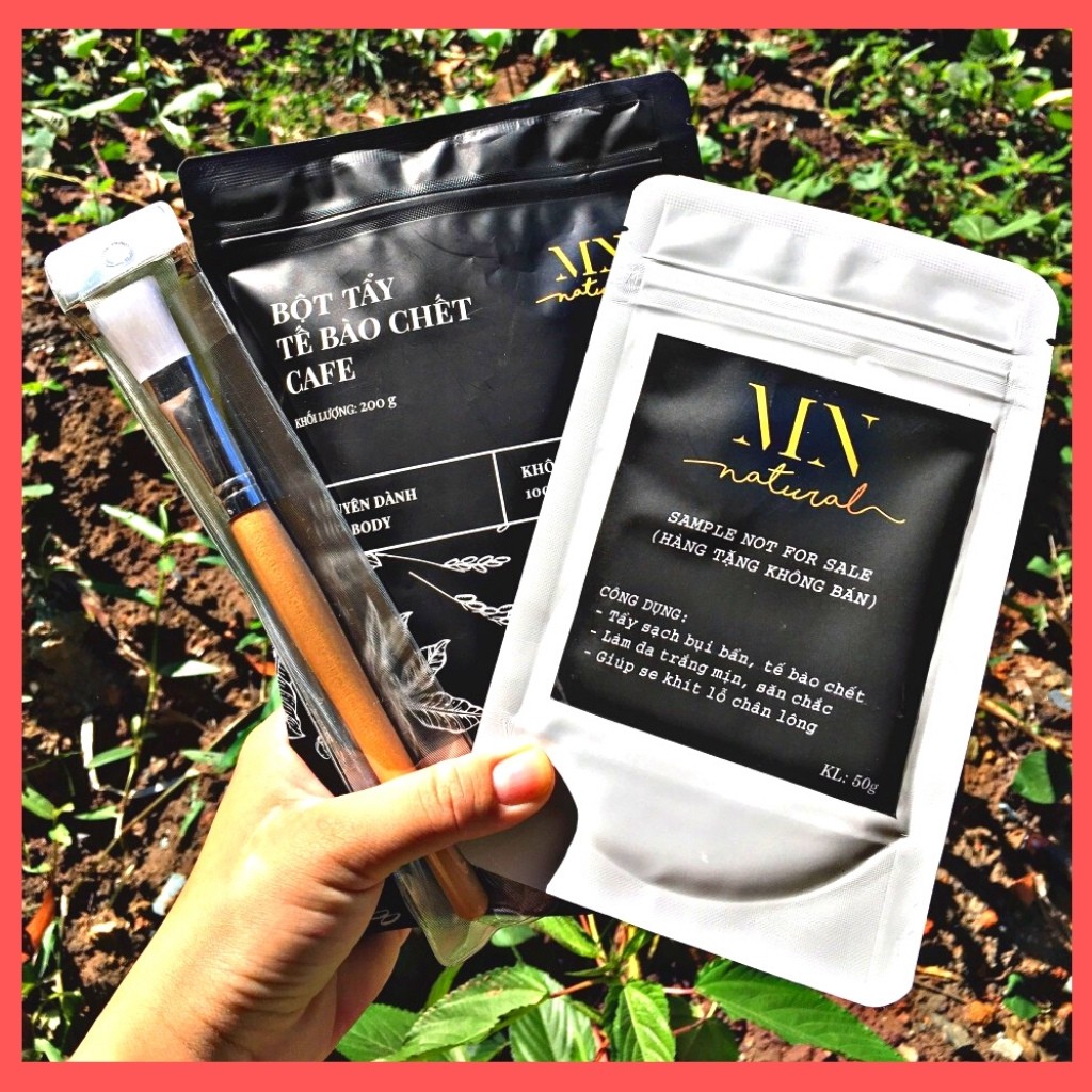 Bột Tẩy Tế Bào Chết Cafe MN Natural ❤ Dùng cho Face & Body, KL 50gr ❤ Handmade