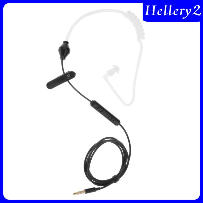 [HELLERY2] Air Tube Monaural In Ear Earphone Anti-radiation Headset 3.5mm