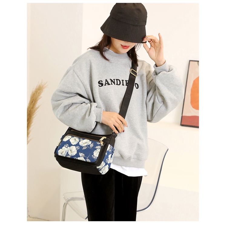 Túi Xách Vải Oxford Nhẹ Cỡ Lớn In Họa Tiết Thời Trang Cho Nữ