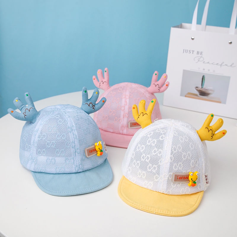 Nón Phối Lưới Thoáng Khí Thời Trang Mùa Hè Cho Bé 3-6-9 Tháng 1-2 Tuổi