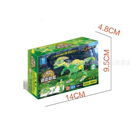 Lego Khủng long biến hình người máy robot và chiến cơ 3 trong 1