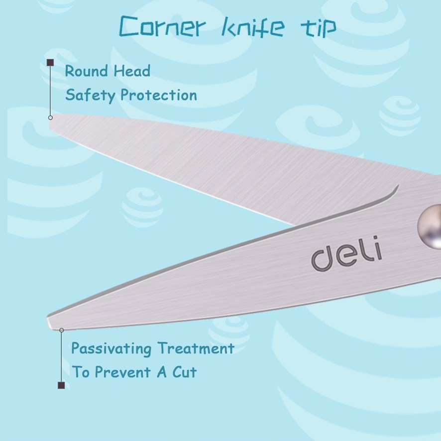 Deli Kéo Cắt Nhỏ Gọn Dễ Thương An Toàn Cho Bé DIY