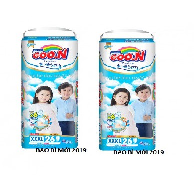 Combo 2 Gói Tã Quần Goon Slim Size XXXL 26 Miếng (18-30kg) cắt tem