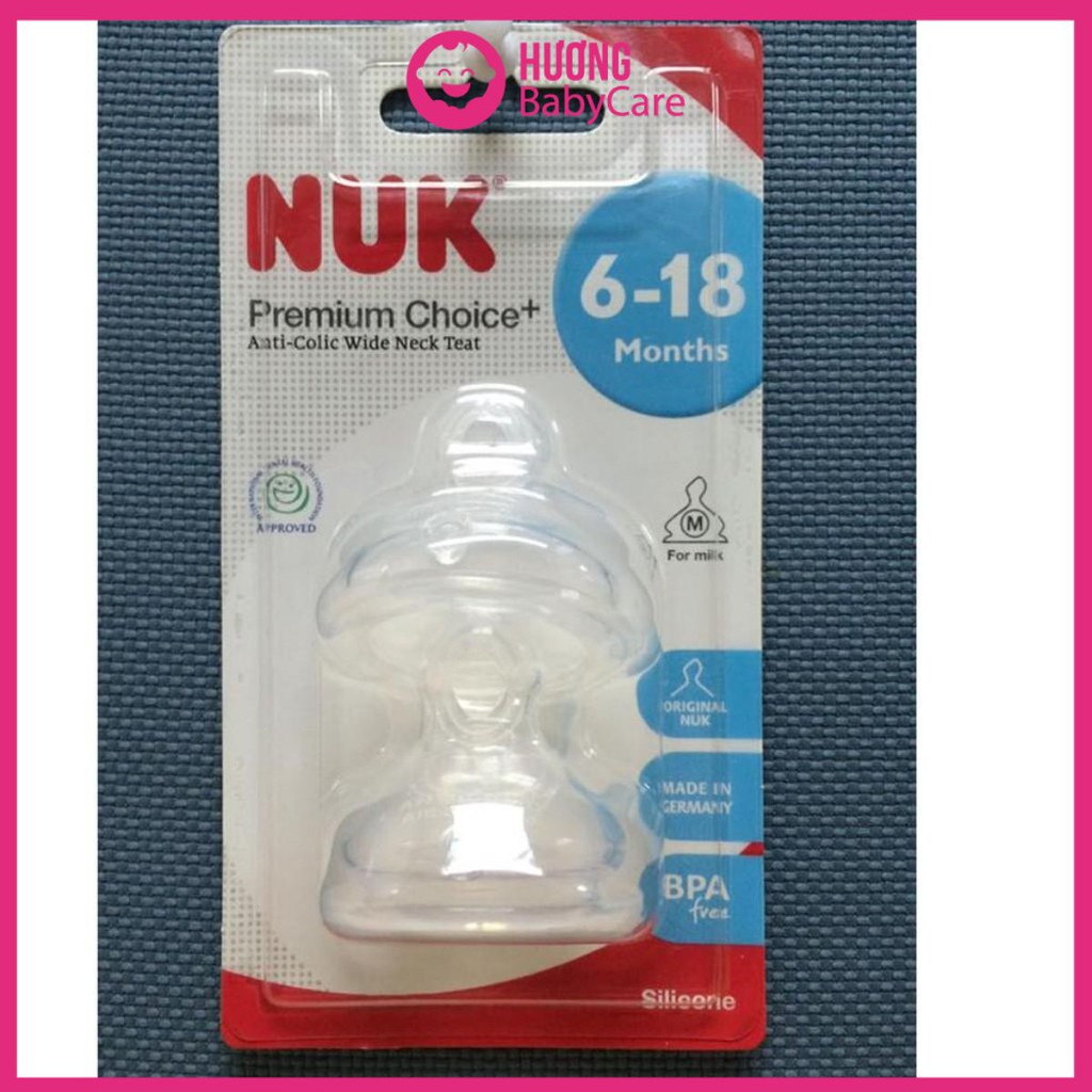 BỘ 2 Núm ty thay Thế Silicon Nuk
