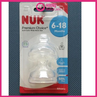 BỘ 2 Núm ty thay Thế Silicon Nuk