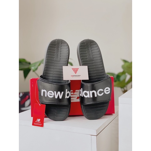 Dép quai ngang dán New Balance cực xịn siêu êm - Ảnh thật shop chụp
