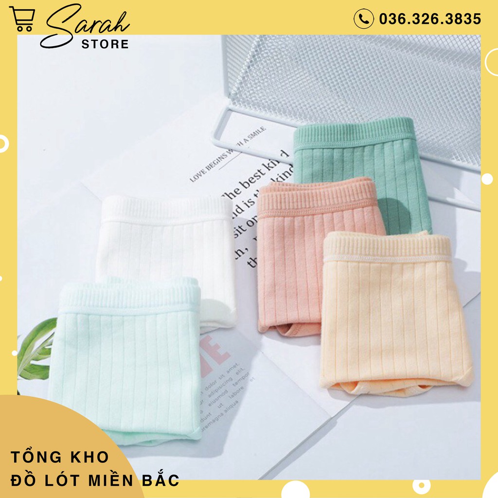 [Mã FAMAYWA giảm 10K đơn 50K] Quần Lót Cotton Tăm Gân Sọc Bản To Xuất Nhật