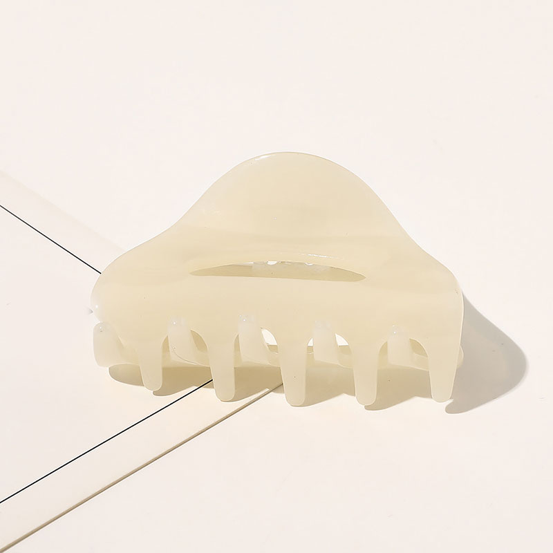 Kẹp tóc nhựa acrylic hình bán nguyệt xinh xắn cho nữ