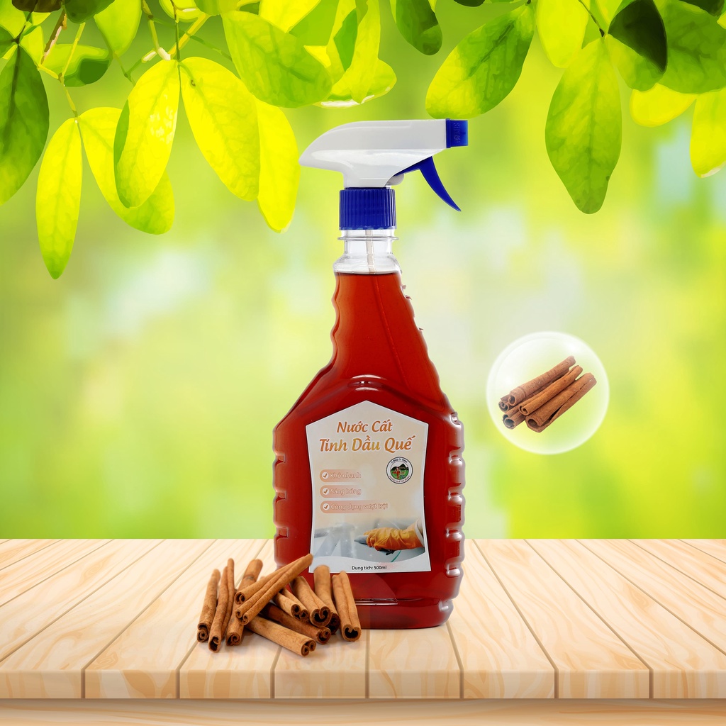 Nước Cất Tinh Dầu Quế Đa Năng - Hương Quế Trà Bồng 500ml