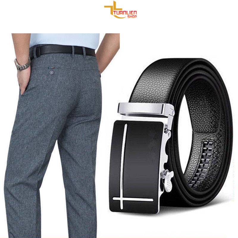 [ SALE KHỦNG ] Dây nịt / Thắt lưng nam thời trang công sở 2 sọc cá tính TL29