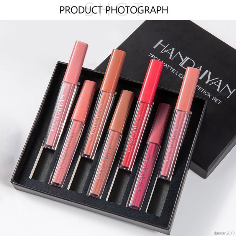 (Hàng Mới Về) Set 7 Son Kem Lì Handaiyan Nhiều Màu Sắc Thời Trang | BigBuy360 - bigbuy360.vn