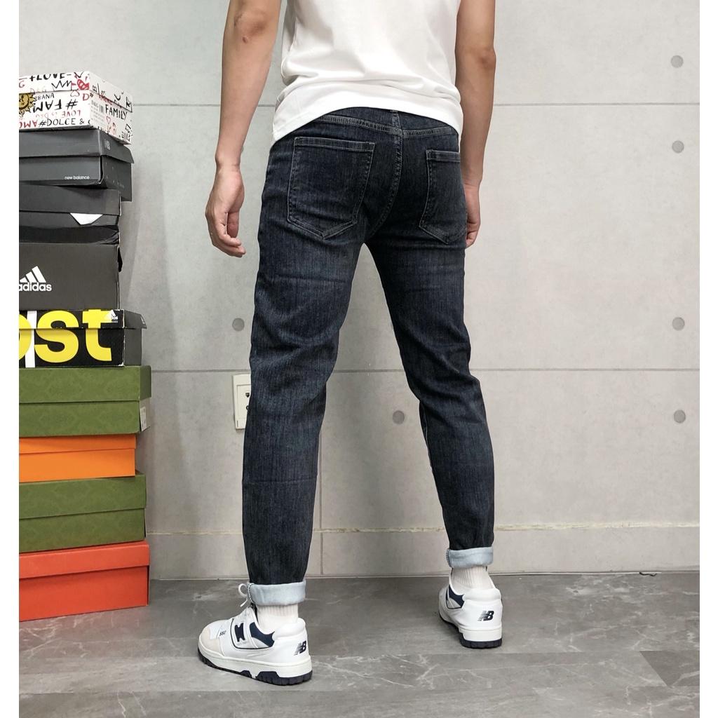 Quần jeans nam basic cao cấp form slim fit QJ 001 - MT808
