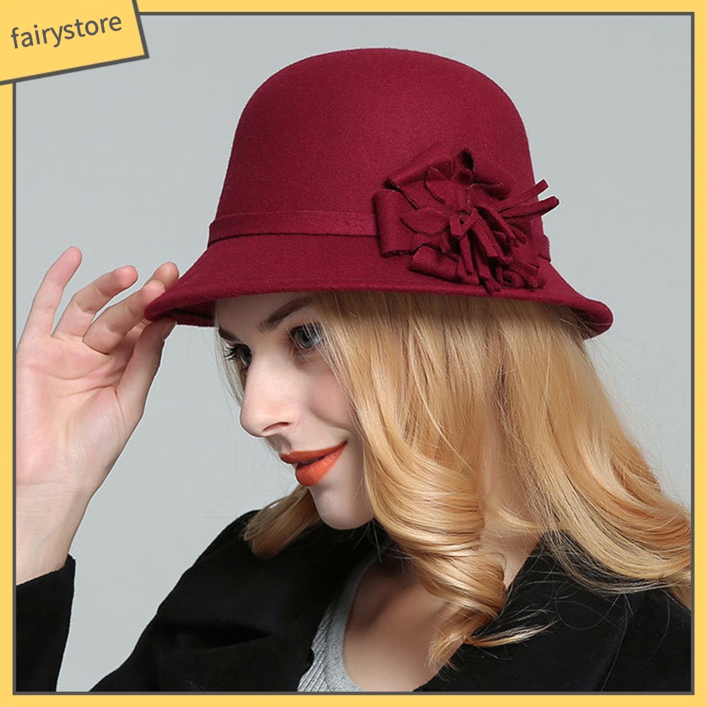 Mũ dáng quả dưa màu trơn phong cách thời trang vintage cho nữ