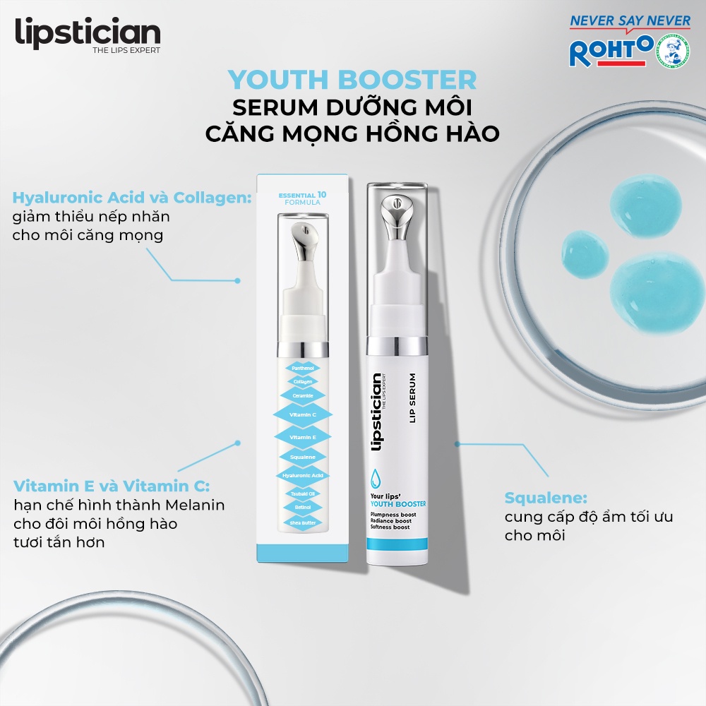 Tinh Chất Dưỡng Môi Căng Mọng Hồng Hào Lipstician Lip Serum Youth Booster (9g)