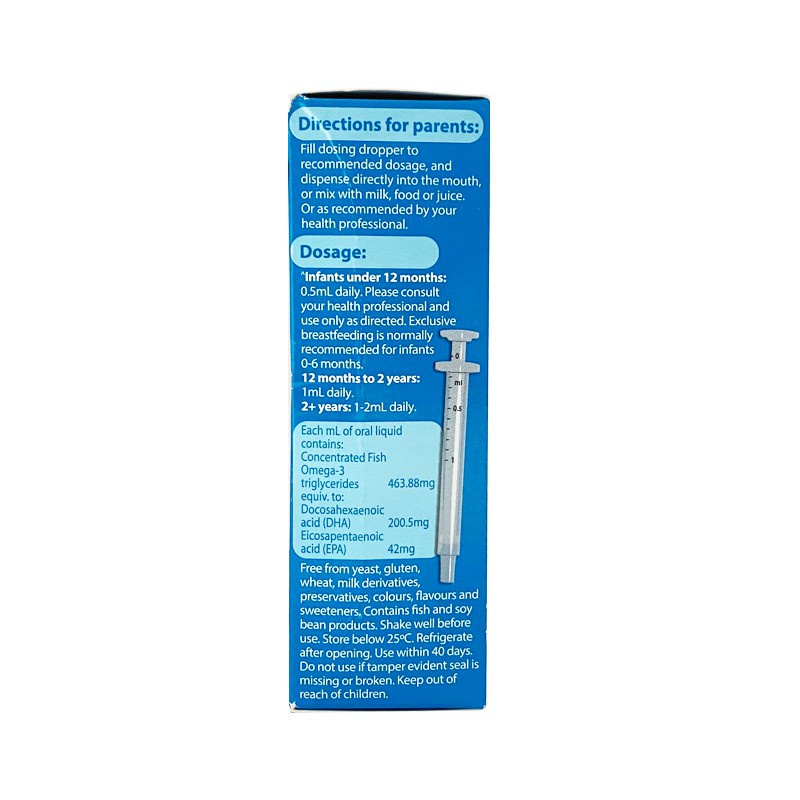 Kids Smart Drops DHA Siro bổ sung DHA cho bé chai 20ml