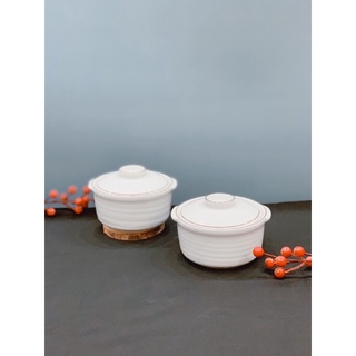 Hũ chưng yến sứ trắng chuẩn Bát tràng 350ml