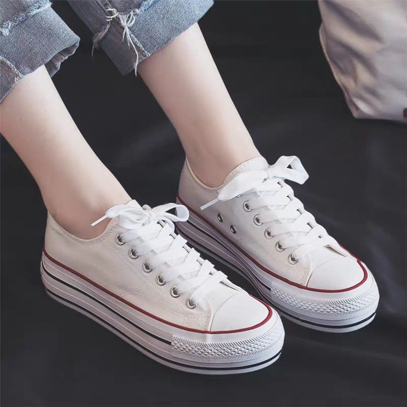 Giày nữ sneaker đế bánh mì tăng chiều cao 3.5cm