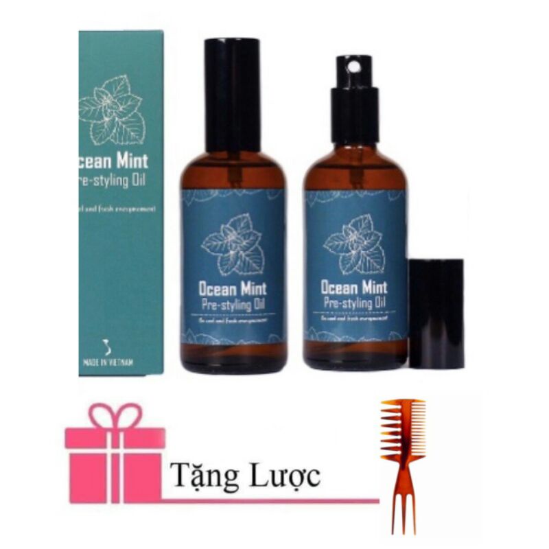 Xịt tạo phồng tóc Ocean Mint Pre Styling Oil V2 30ml / 100ml