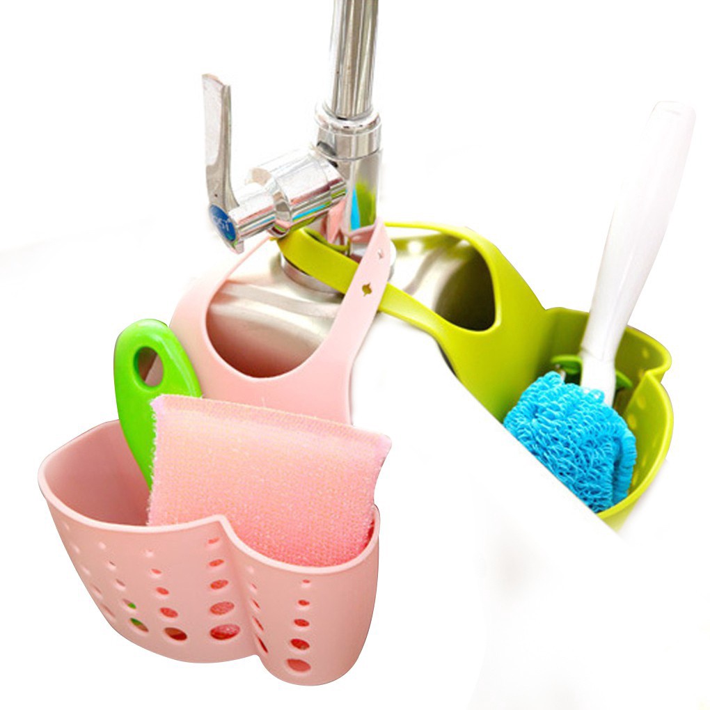 Rổ Đựng Đồ Dùng Có Tay Cầm Gắn Bồn Rửa Tiện Dụng Cho Nhà Bếp / Nhà Tắm