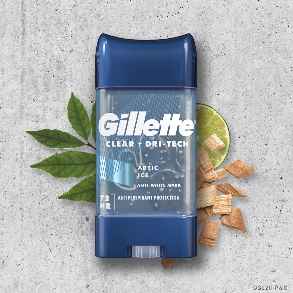 Lăn Khử Mùi Giảm Tiết Mồ Hôi Dạng Gel Gillette Clear 107g [che tên sp khi giao hàng]